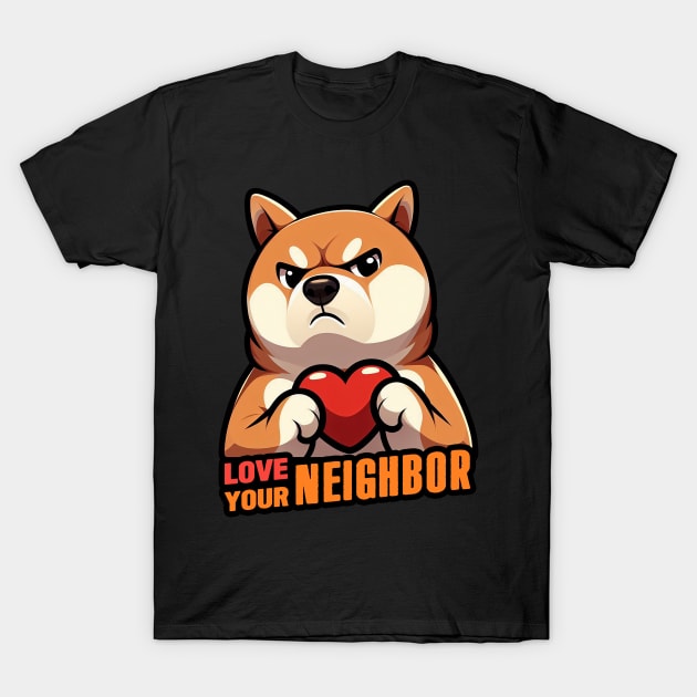 Love Your Neighbor T-Shirt by Plushism